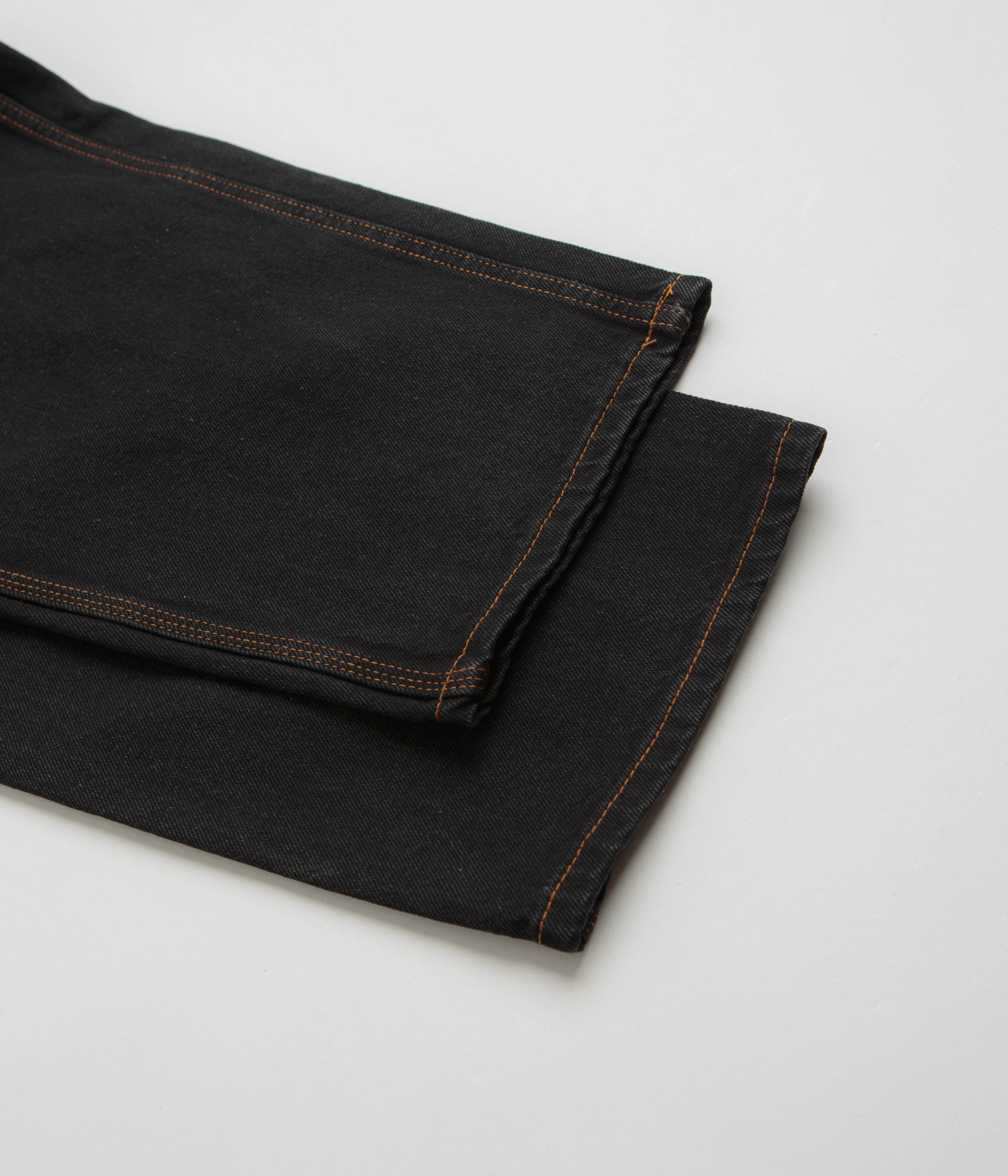 Butter Goods Santosuosso Washed Black & Orange Jeans - Ultra Baggy Style!