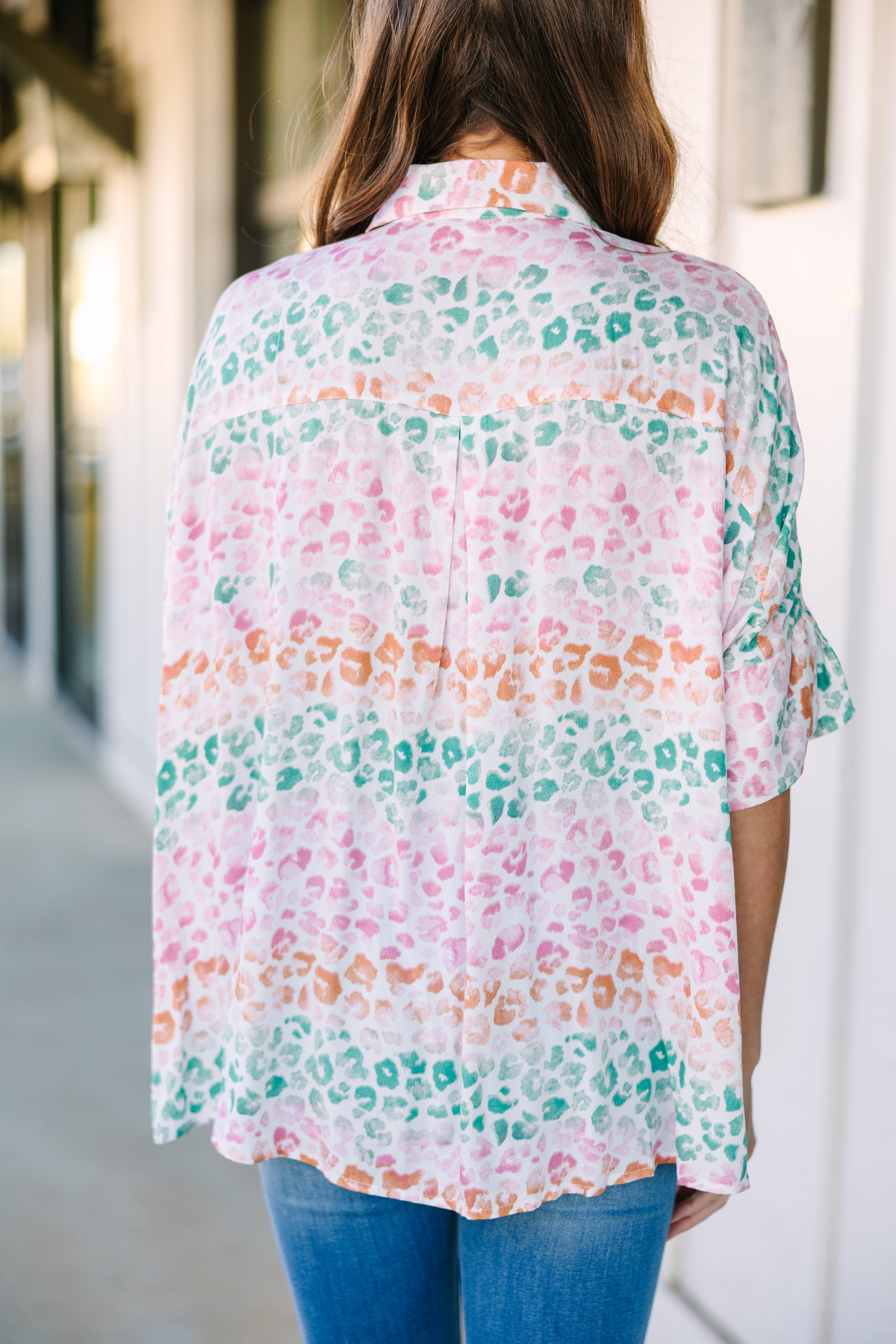 Be On Your Way Pink Leopard Chic Blouse - A Must - Have Fashion Piece