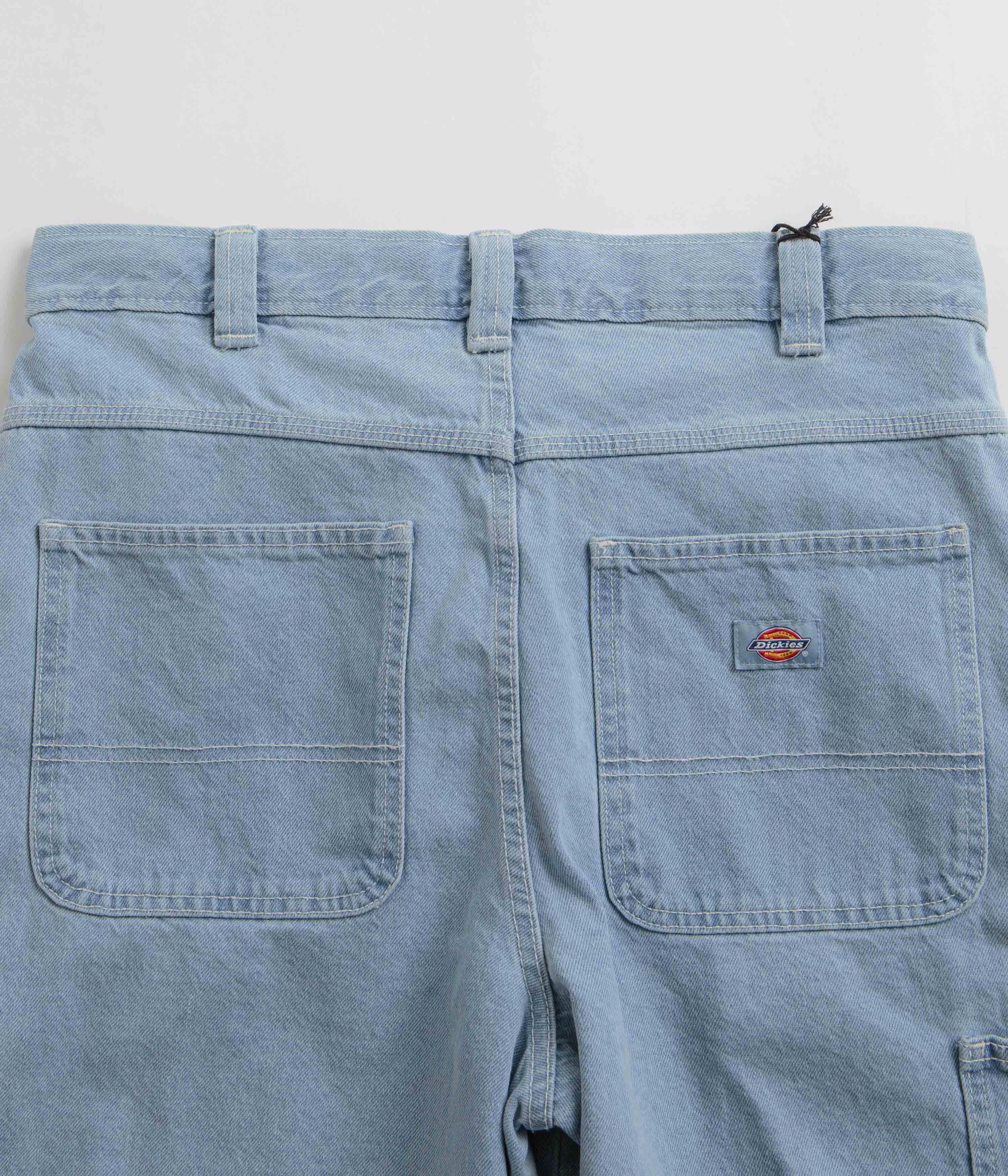 Dickies Madison Vintage Aged Blue Denim Shorts - Timeless Style!