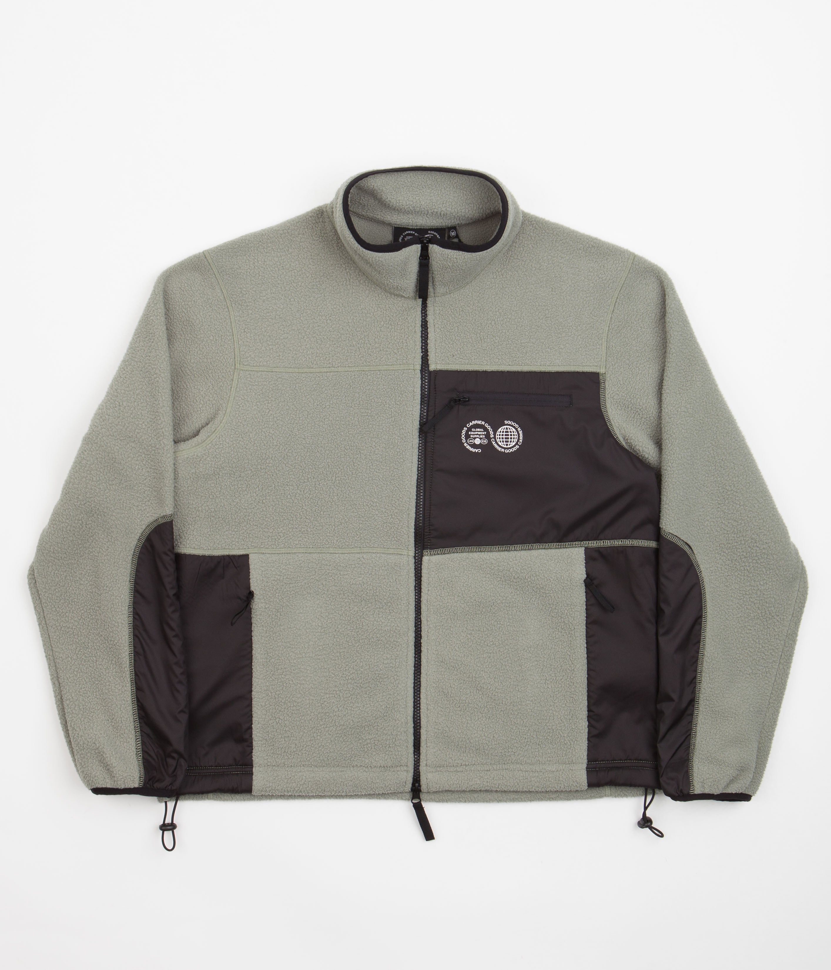 Carrier Goods Borg Zip Through Fleece - Stunning Sage