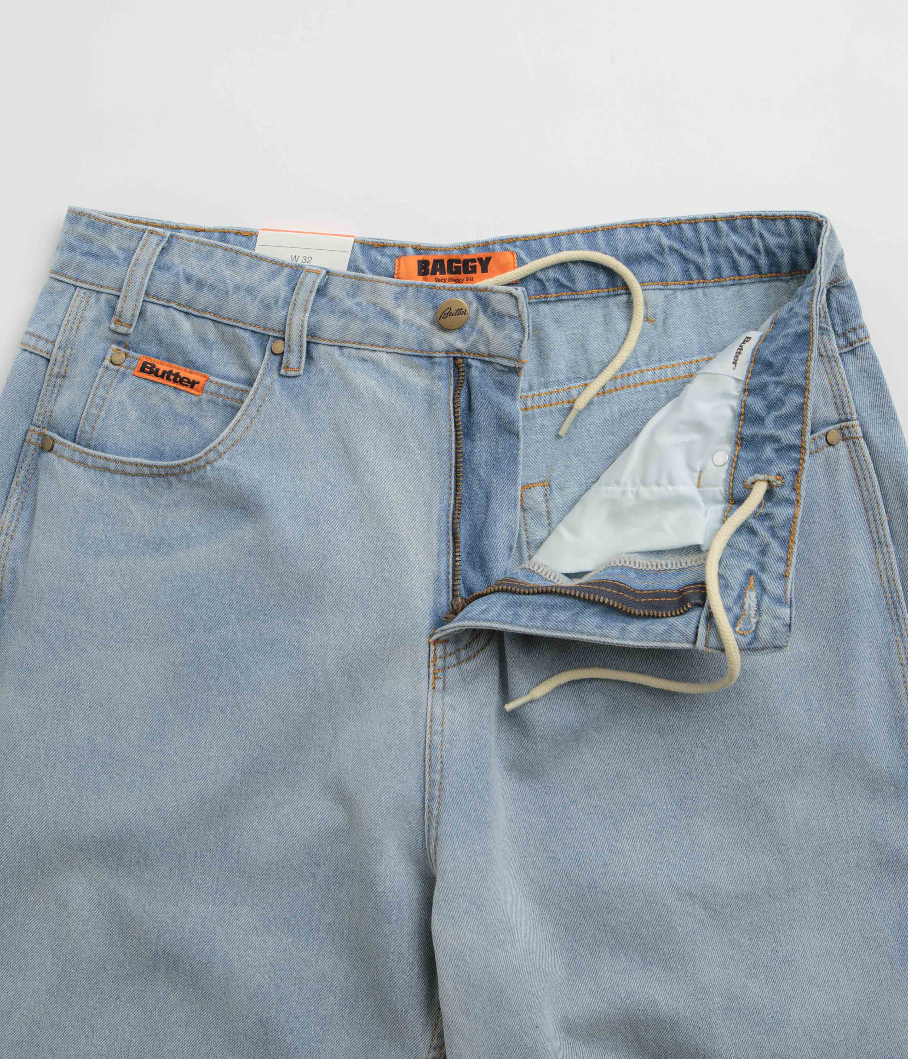 Butter Goods Stylish Baggy Jeans - Stunning Light Blue / Blue