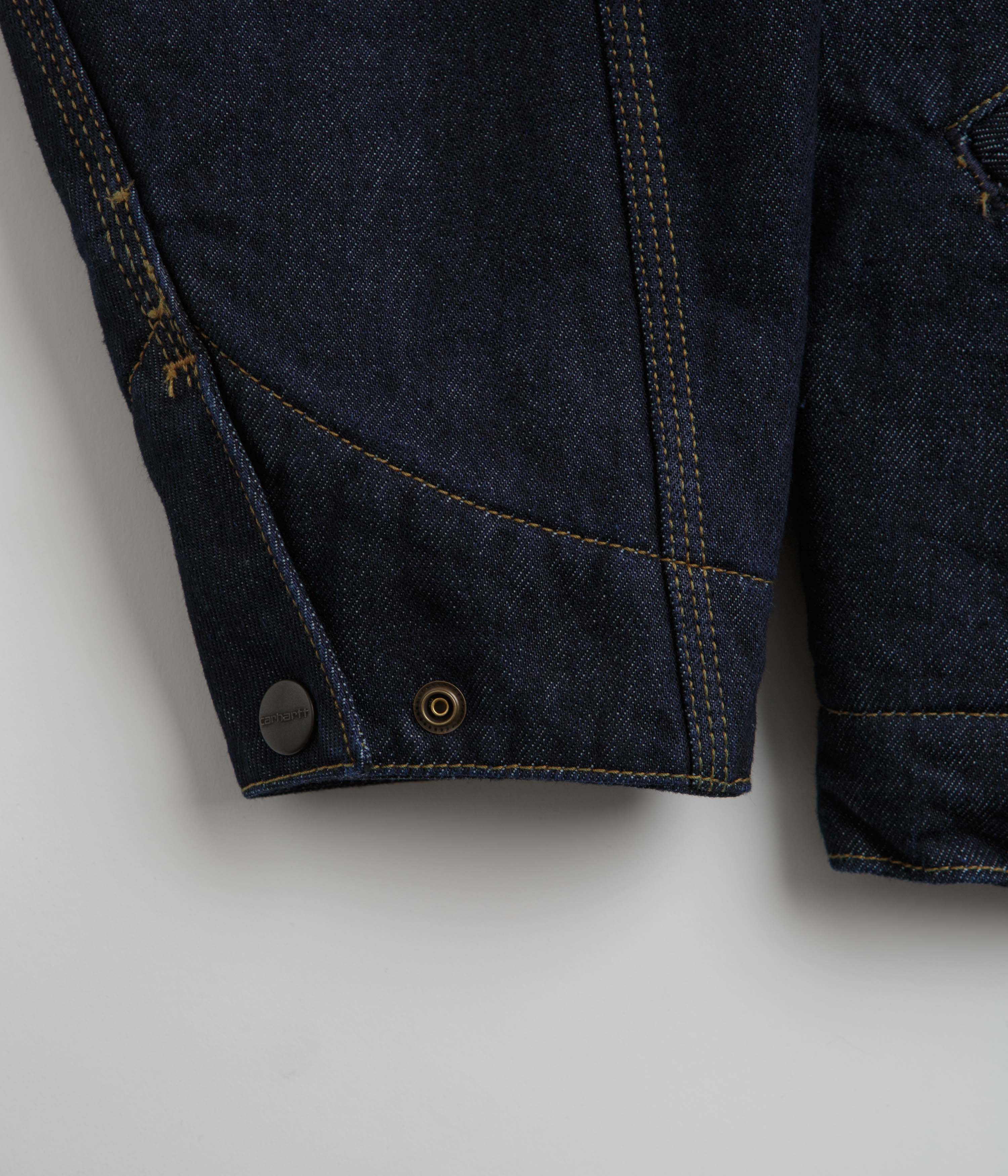 Carhartt OG Detroit Jacket - Stunning Blue/Black Rinsed Style