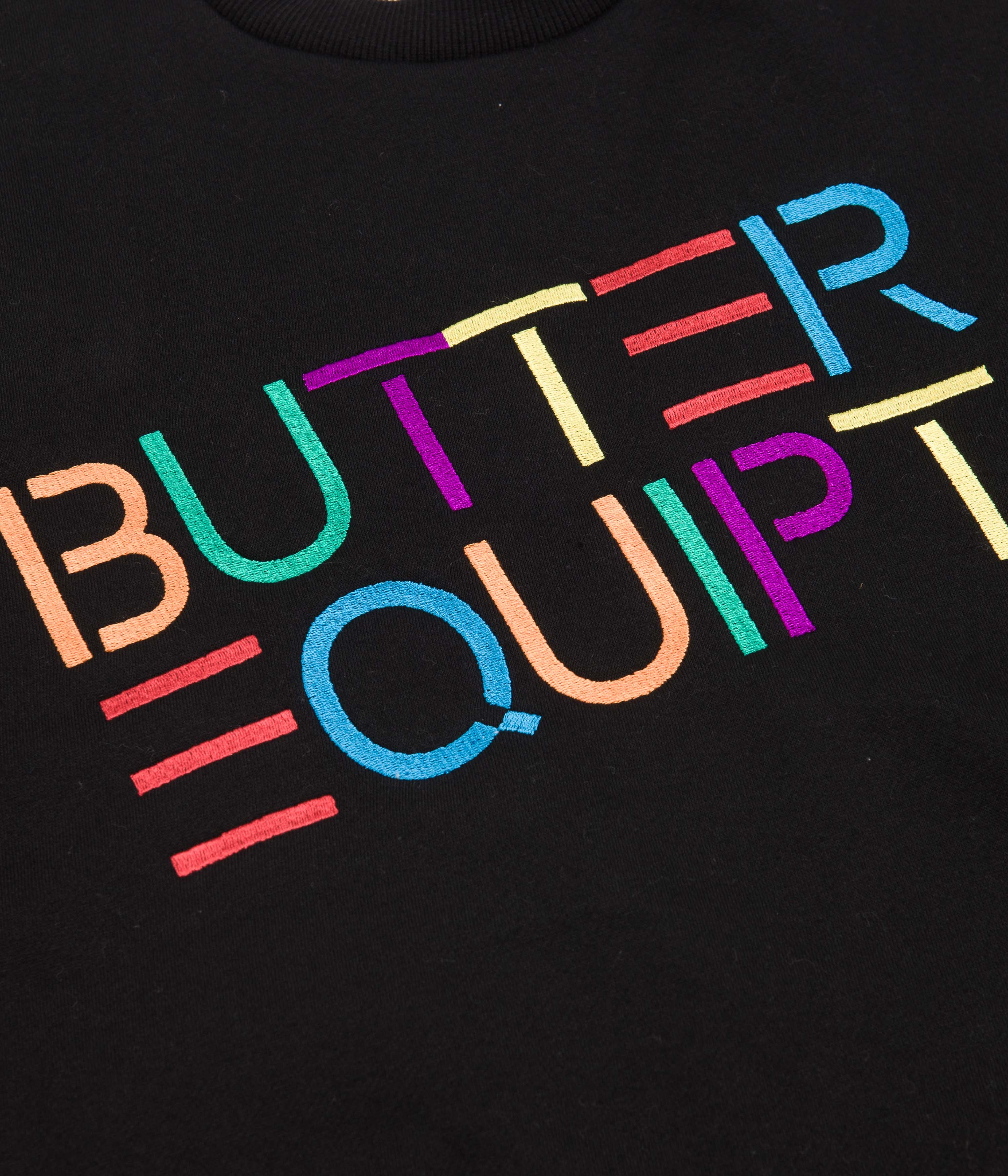 Butter Goods Equipt Crewneck Sweatshirt - Stunning Black