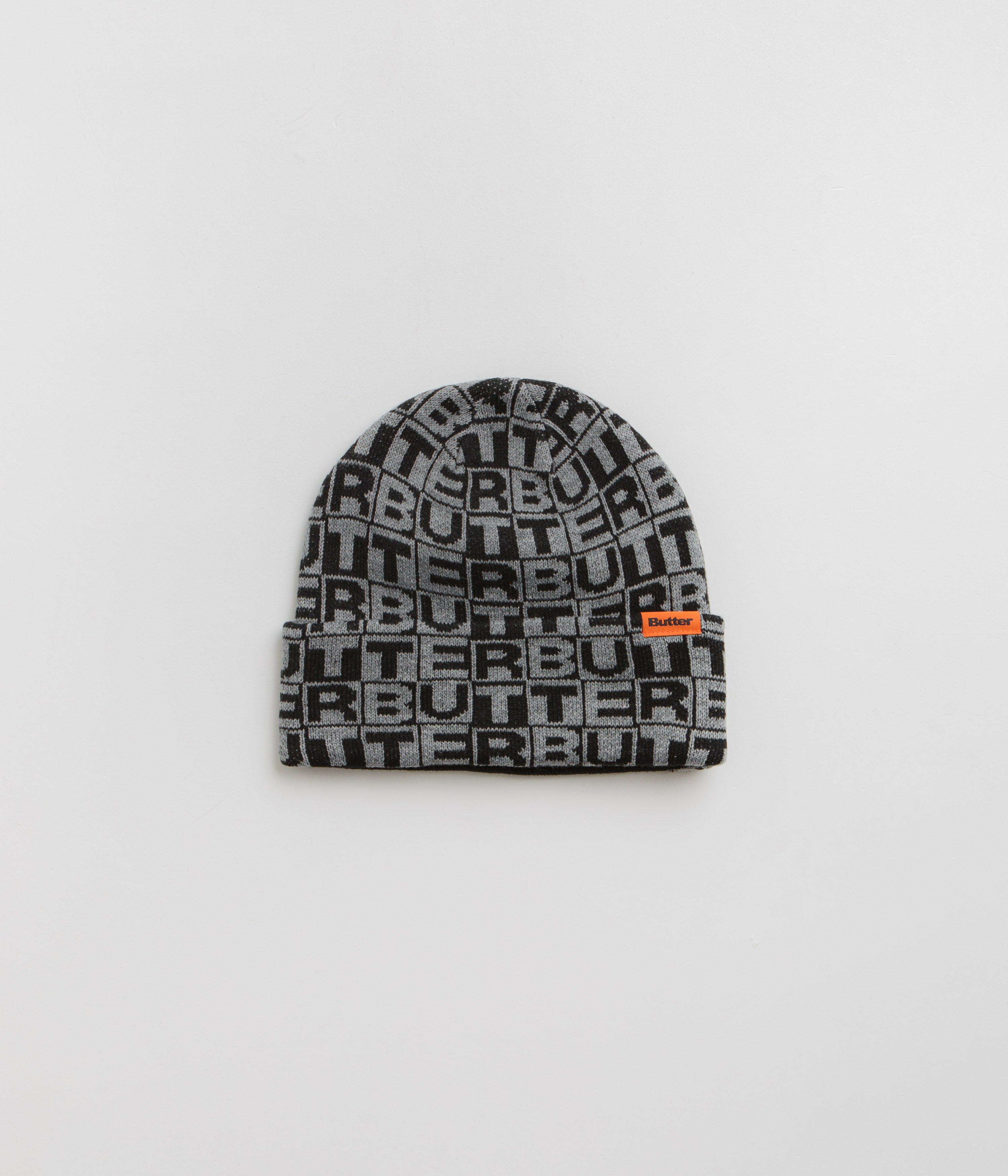 Stylish Butter Goods Tiles Beanie in Classic Black