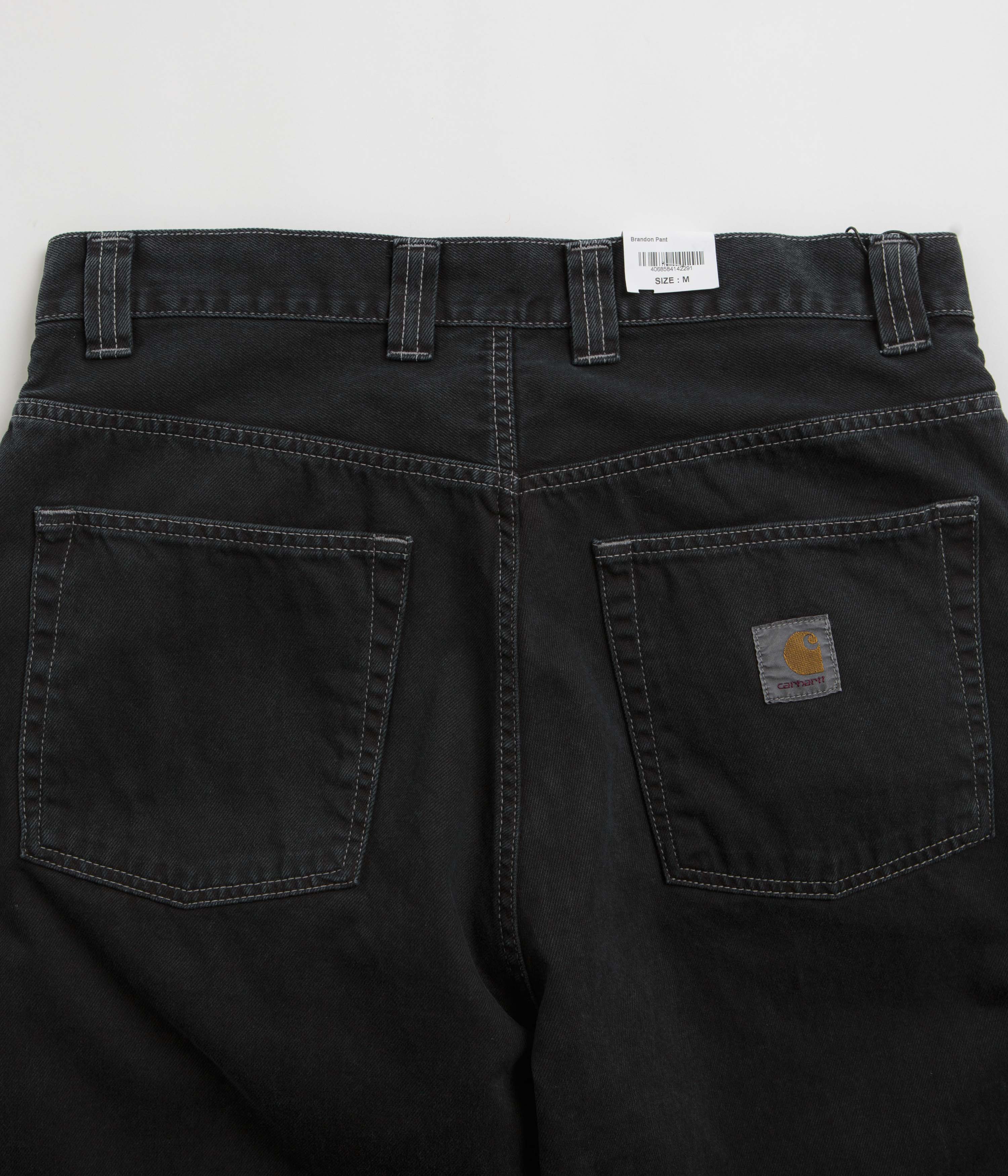 Carhartt Brandon Black Stone Dyed Denim Pants - Unbeatable Style!
