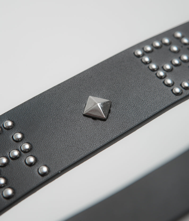 Butter Goods Stunning Black Leather Studded Belt