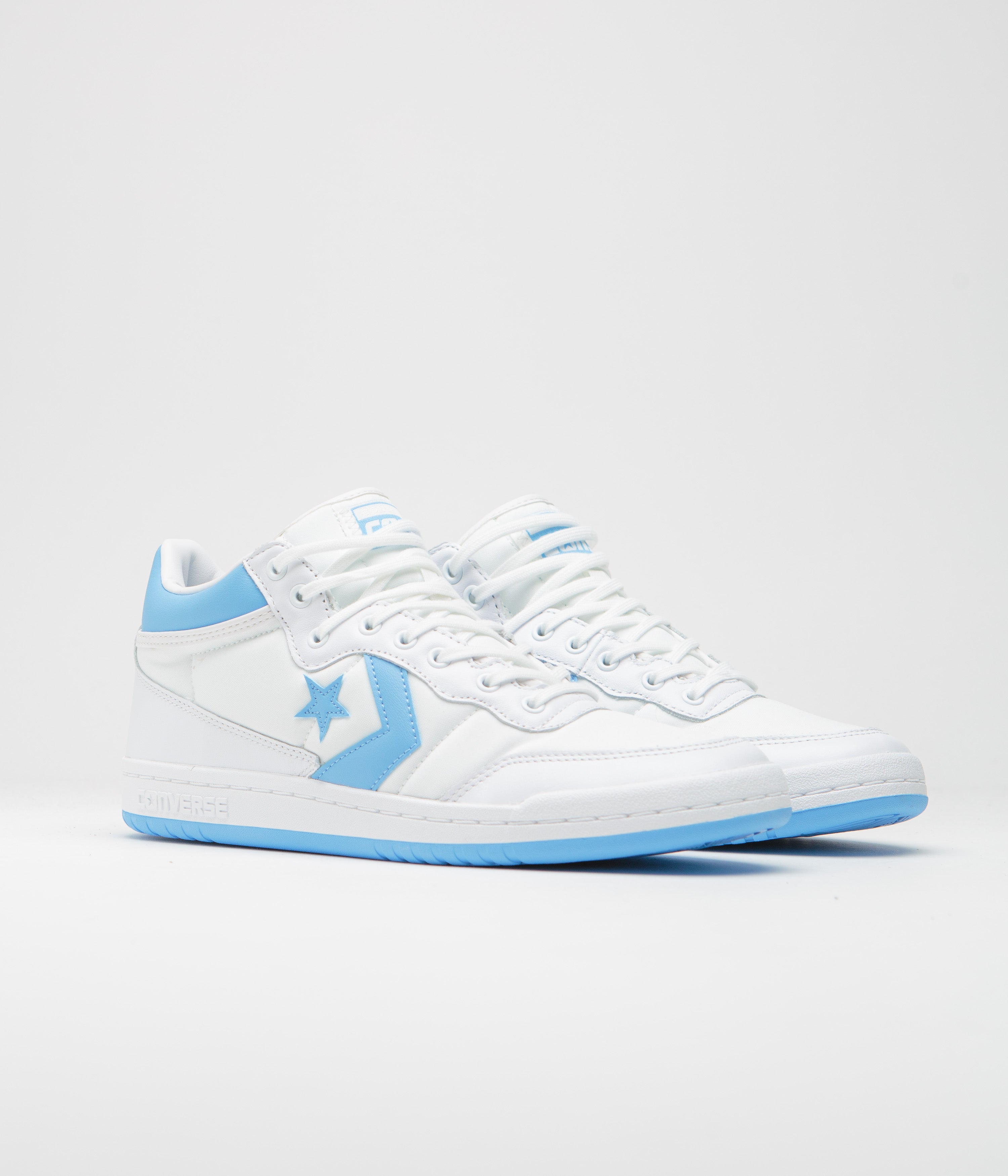 Converse Fastbreak Pro Mid Shoes - Stunning White / Light Blue Combo