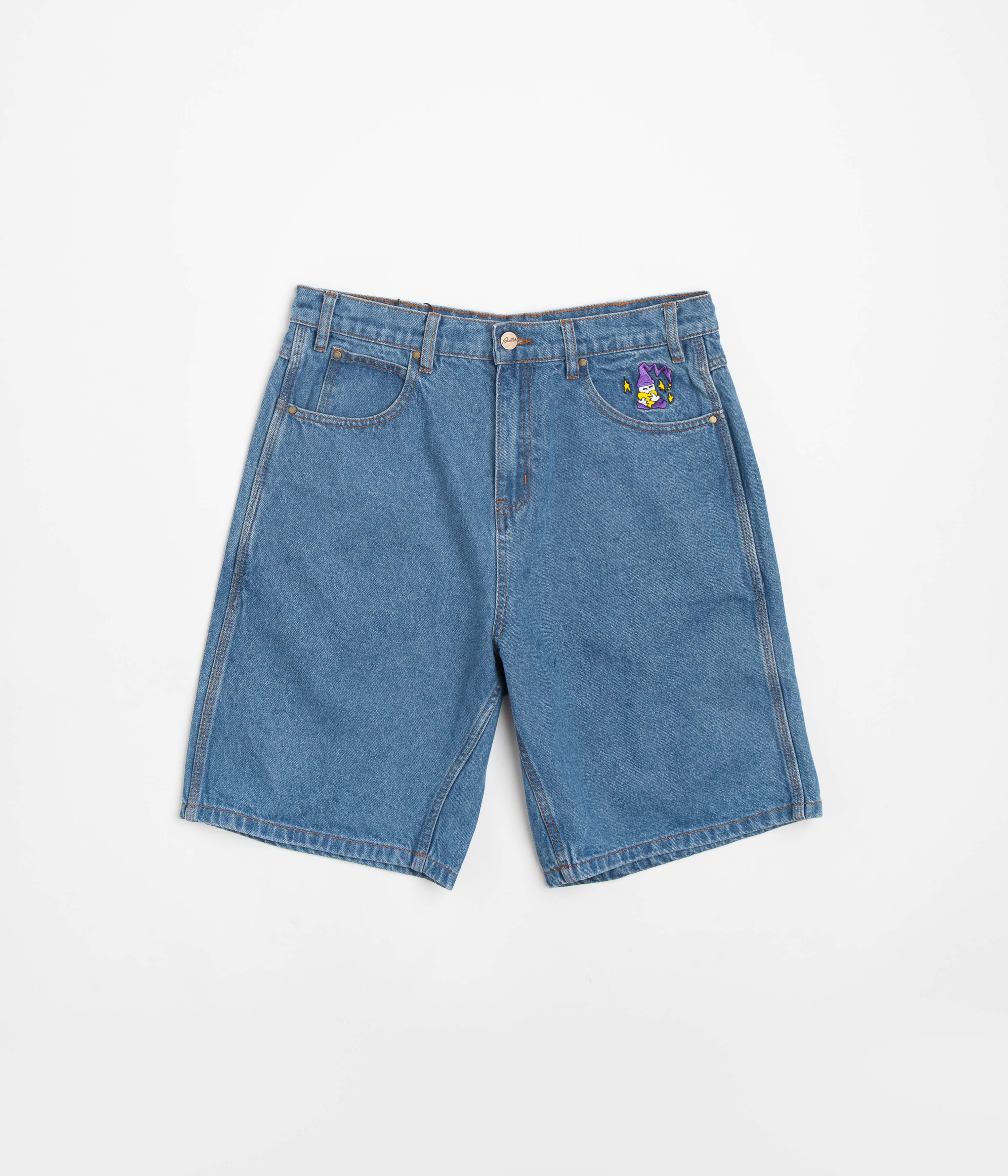 Butter Goods Wizard Washed Indigo Denim Shorts - A Skate Culture Essential!