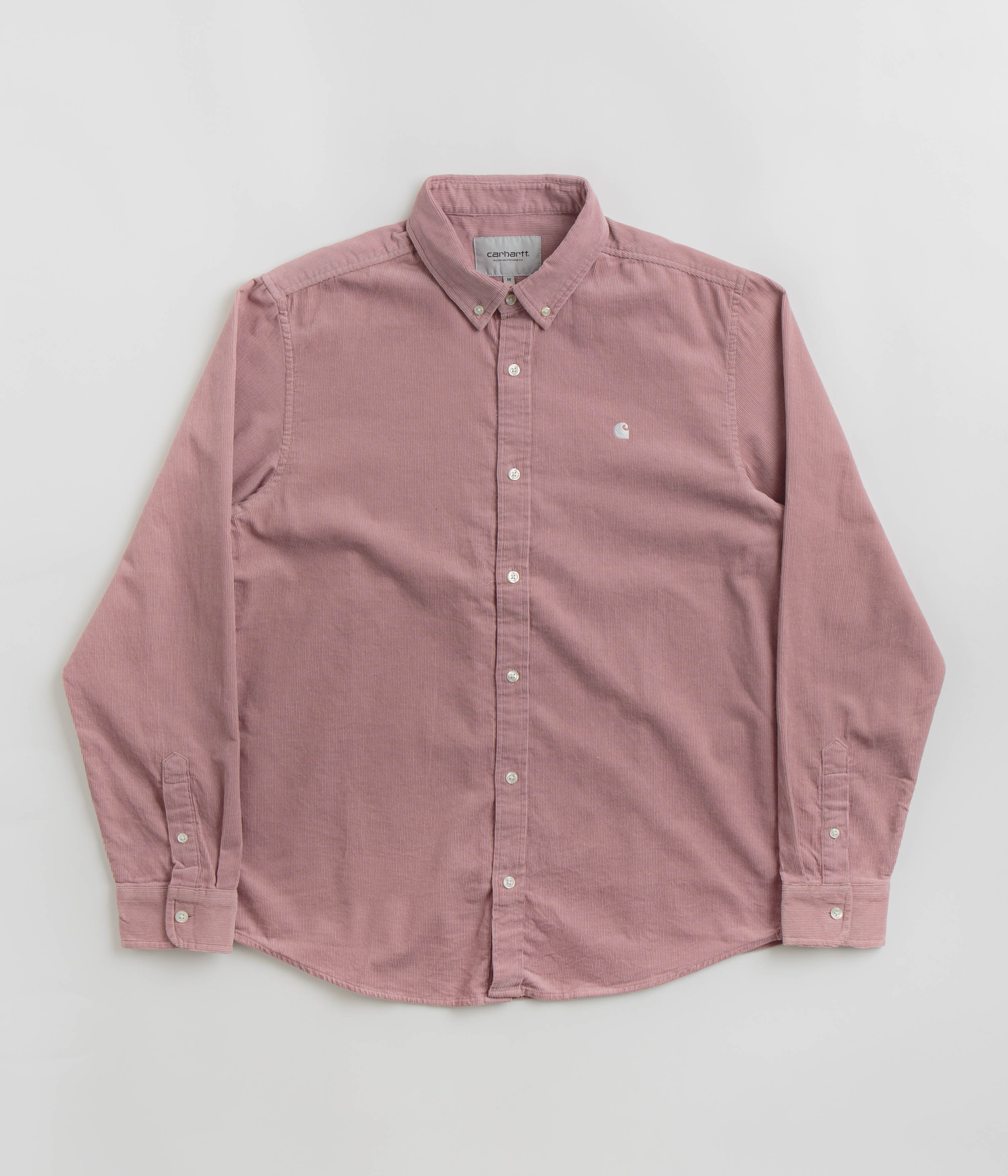 Carhartt Madison Fine Cord Shirt - Stunning Glassy Pink / Wax