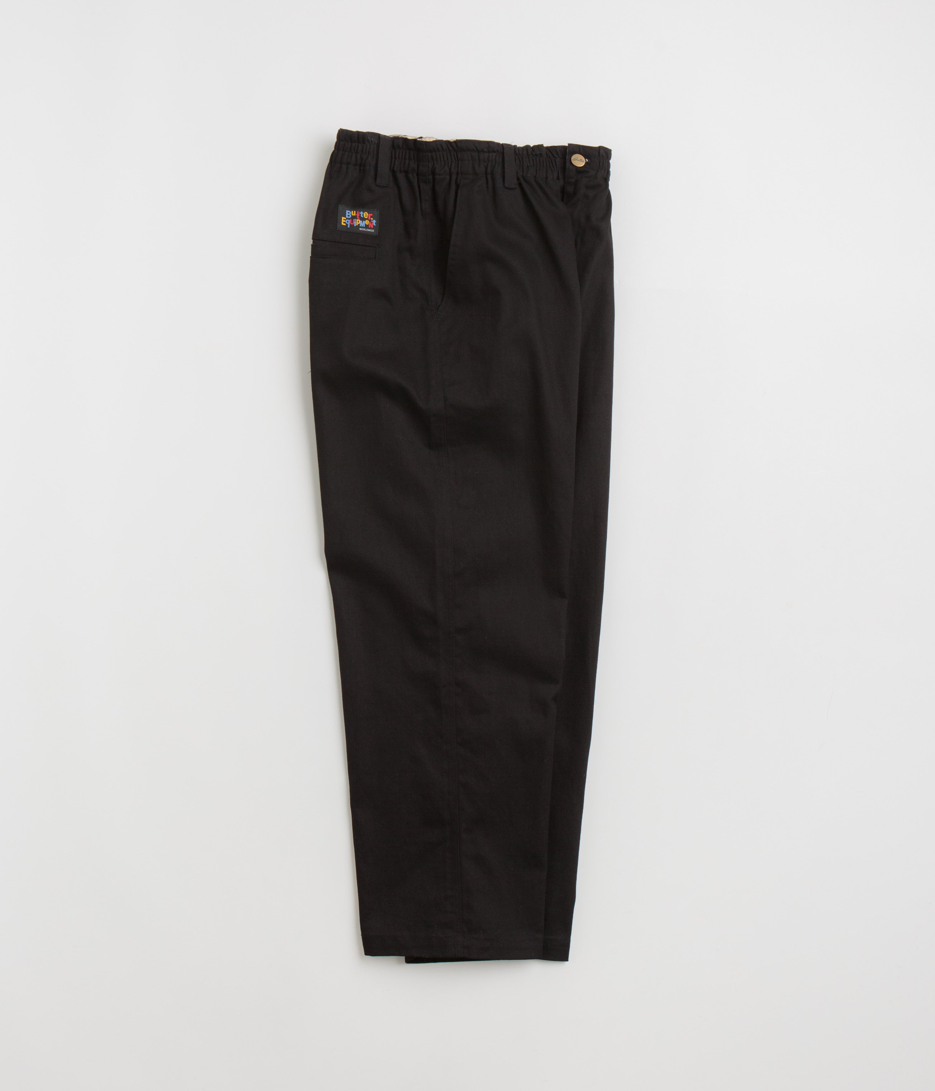 Butter Goods Stylish Wide Leg Pants - Black / Multi