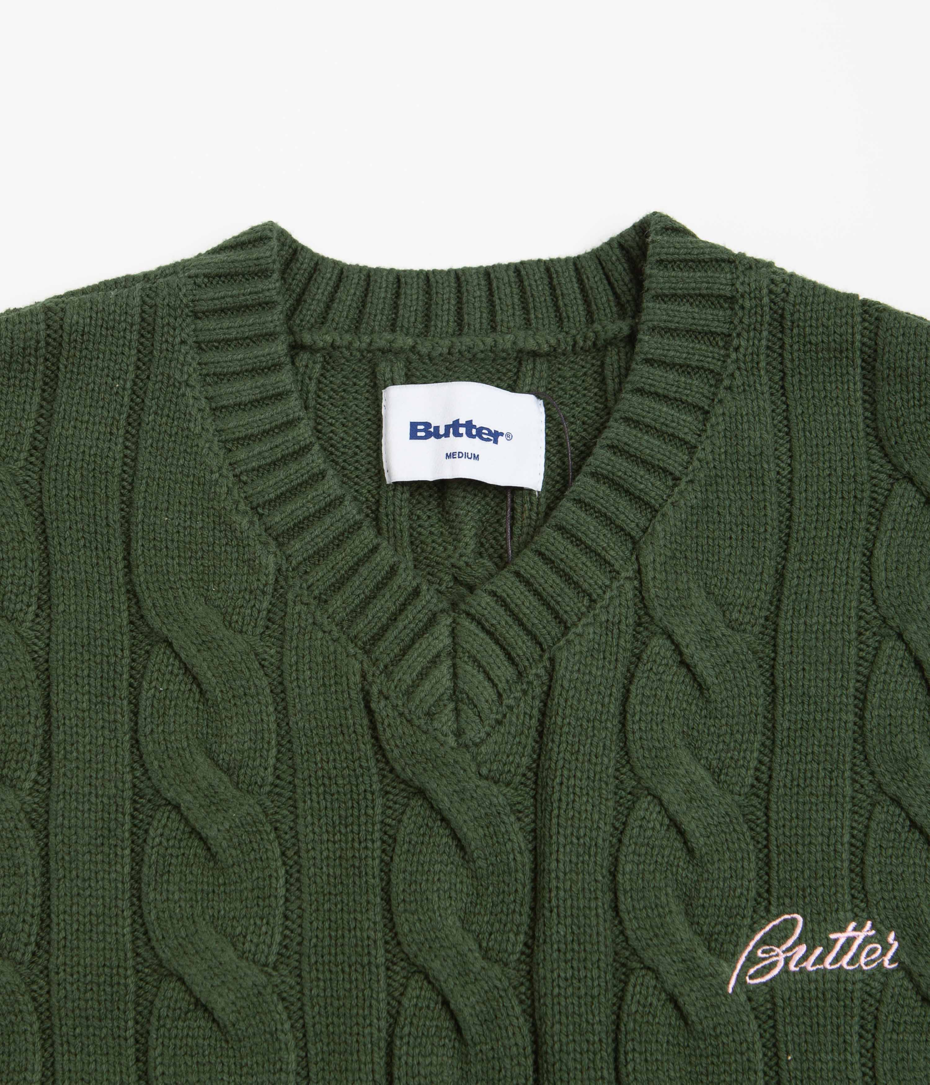 Butter Goods Forest Cable Knit Vest - A Must-Have!