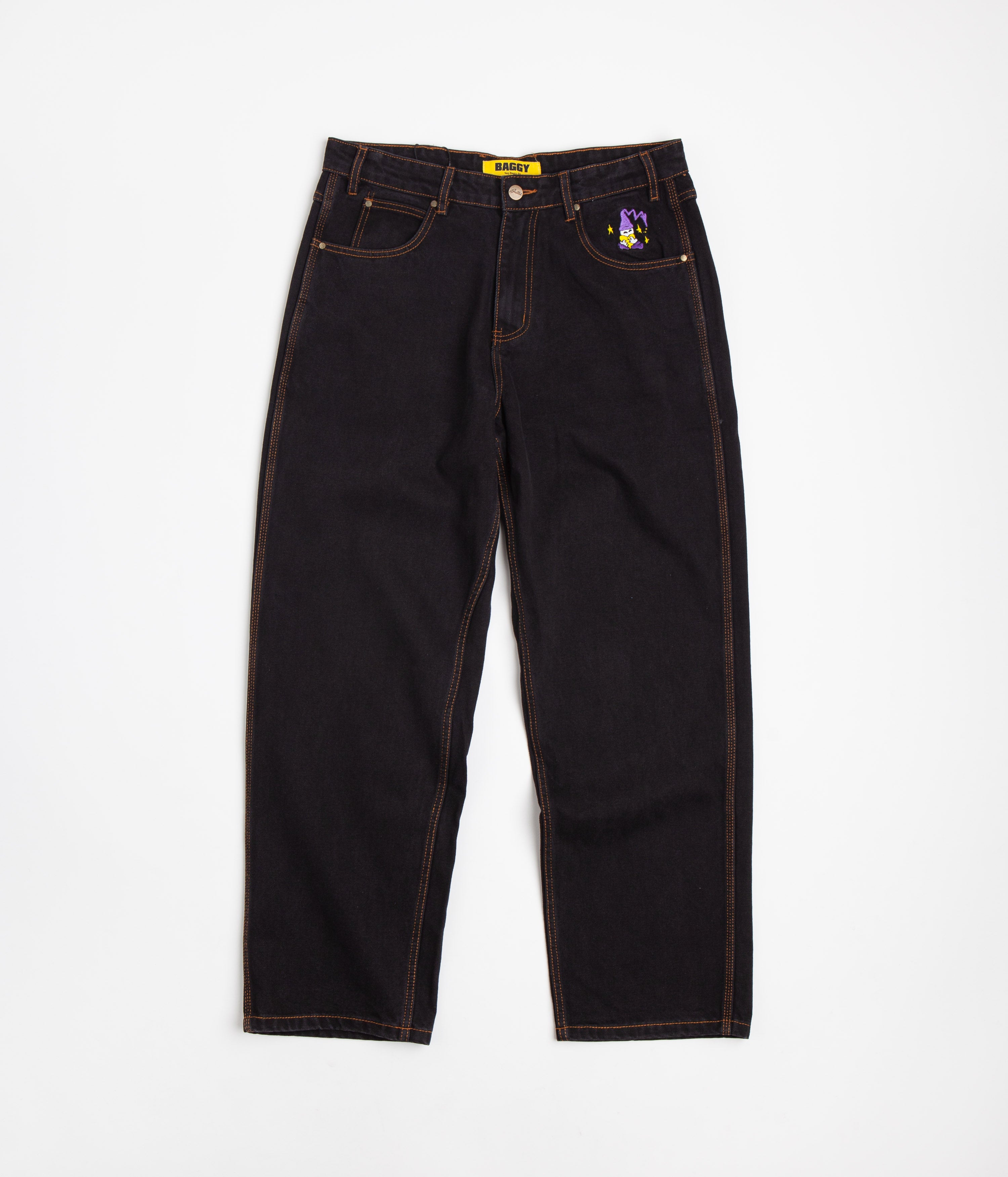 Butter Goods Wizard Jeans - Washed Black: Stylish Skatewear!