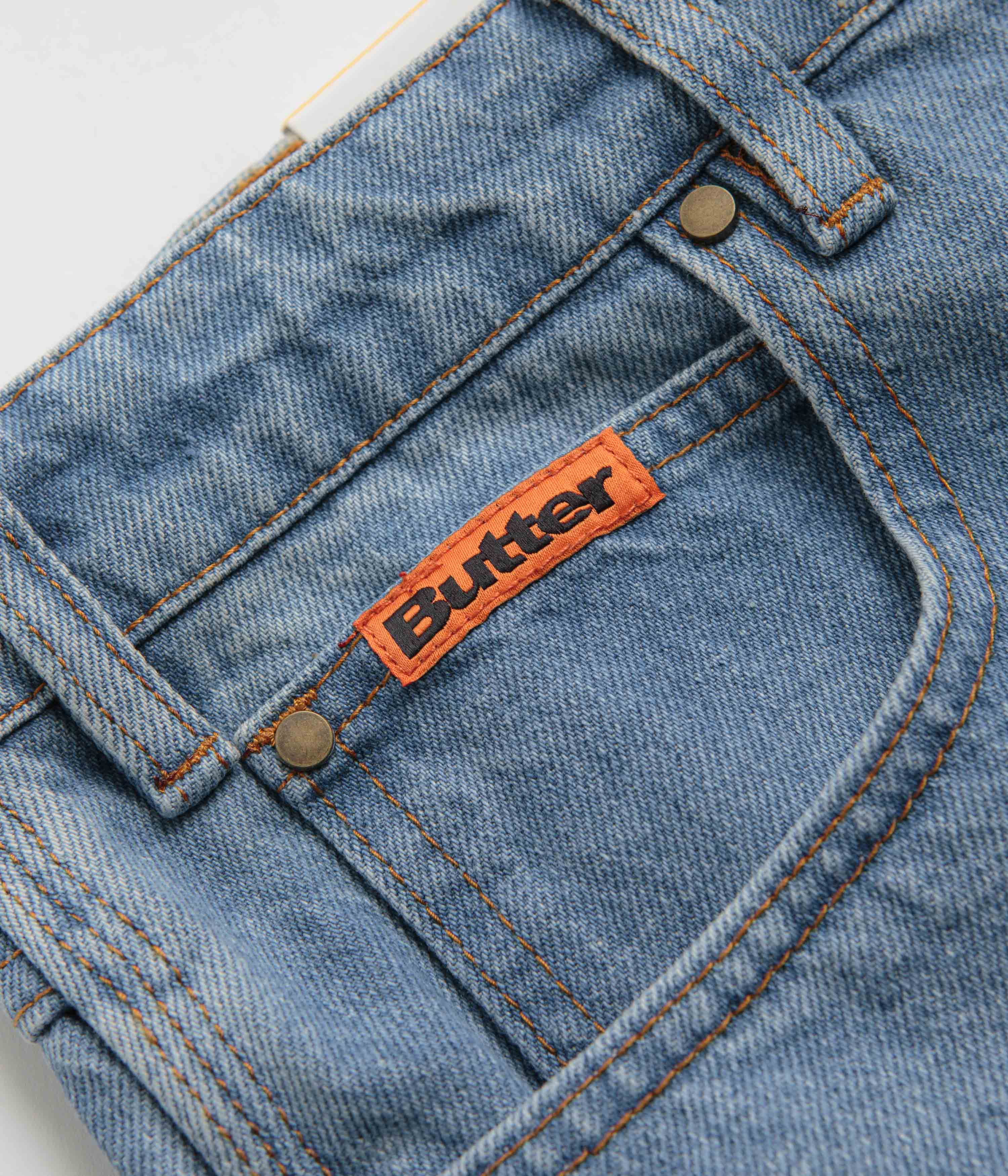 Butter Goods Washed Indigo Relaxed Straight-Leg Jeans - A Must-Have!
