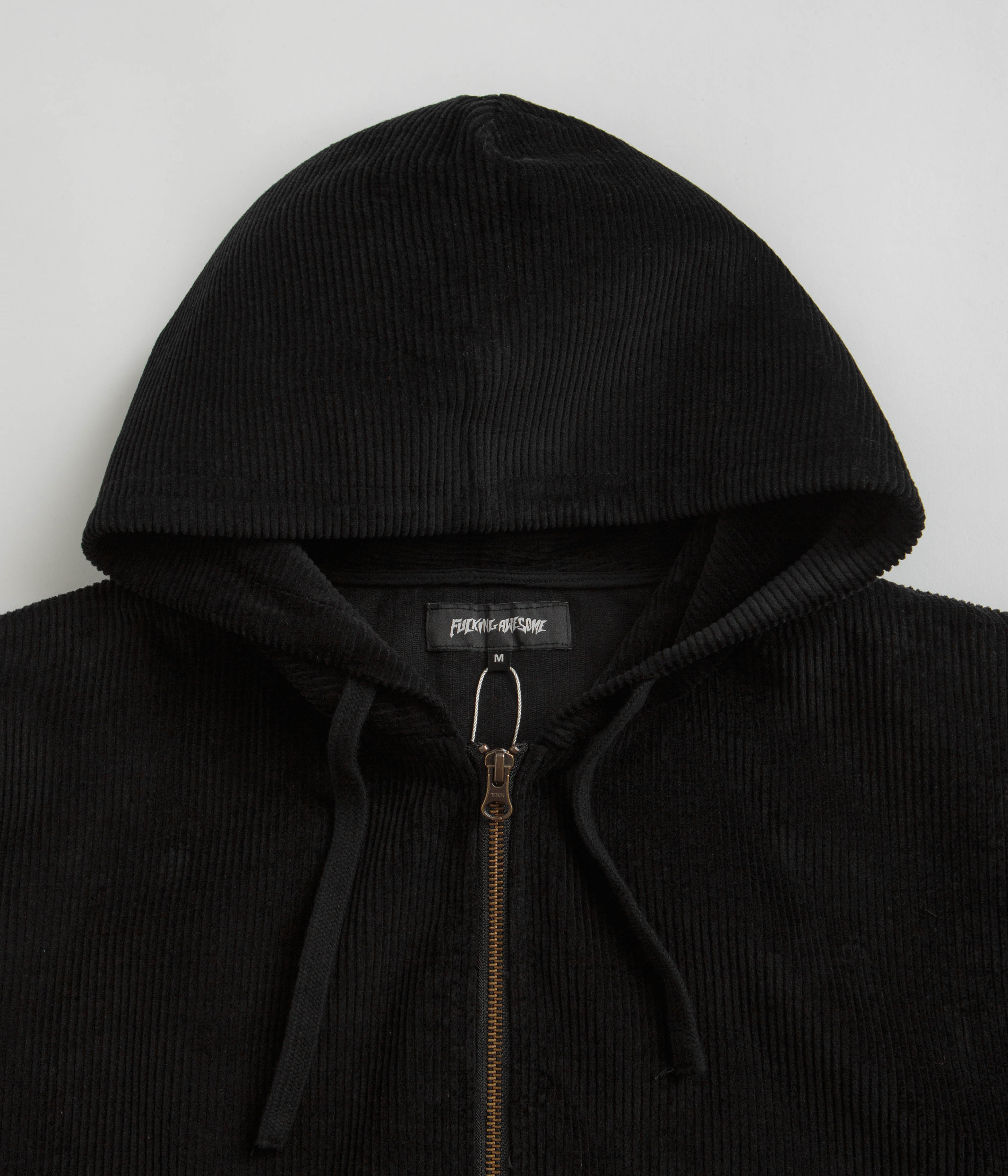 Fucking Awesome KO Black Corduroy Zipped Hoodie - A Skate Style Icon