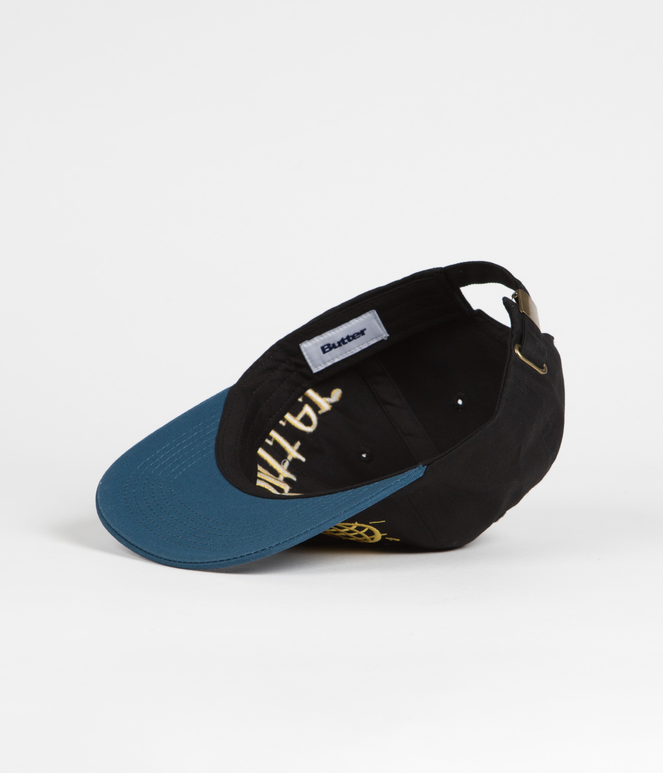 Butter Goods Discovery Cap - Stylish Black/Dark Teal Blend
