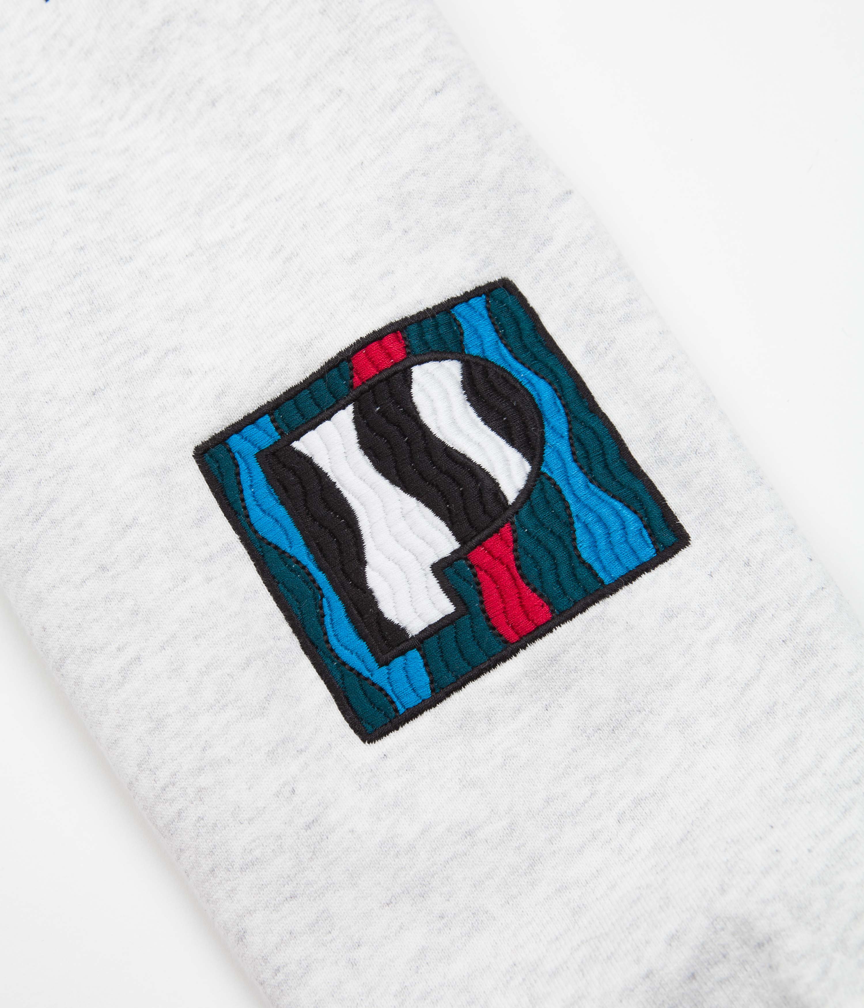 by Parra Ash Grey Zebra Striped P Hoodie - A Must-Have!