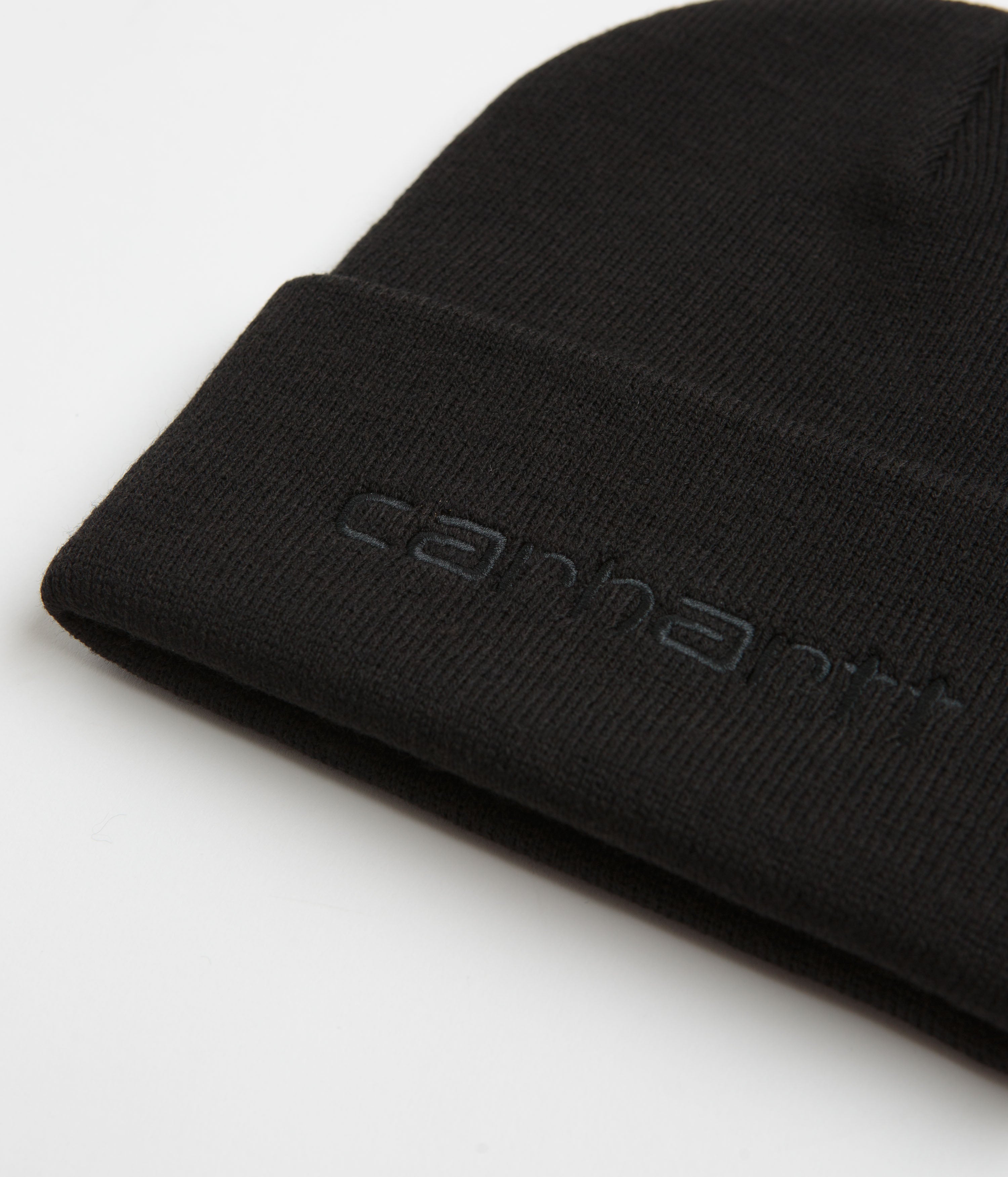 Carhartt Script Beanie - Stylish Black