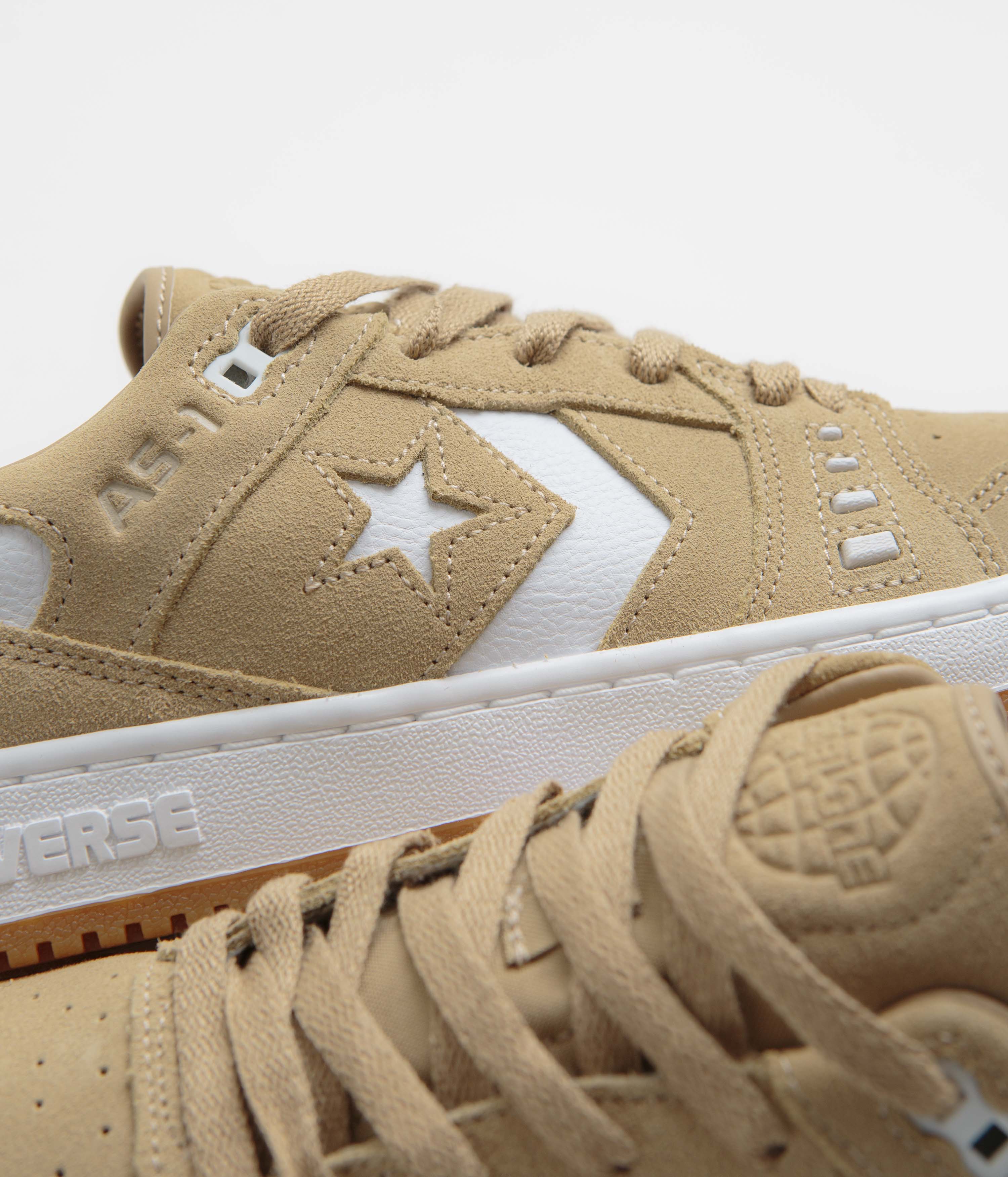 Converse Cons AS-1 Pro Suede Shoes - Stunning Nomad Khaki, White & Gum Combo