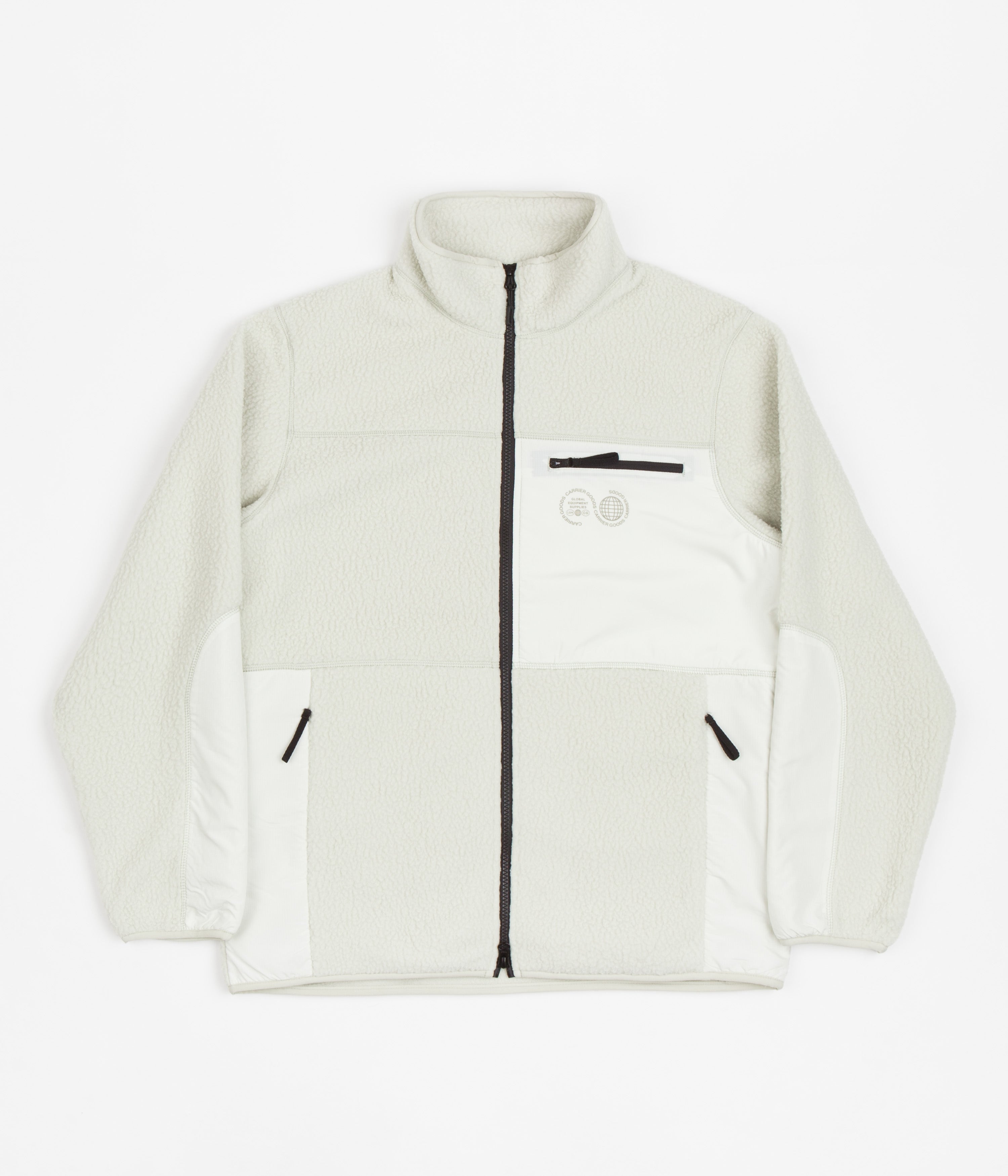 Carrier Goods Celadon Tint Borg Zip Through Fleece - A Must - Have for Outdoor Enthusiasts
