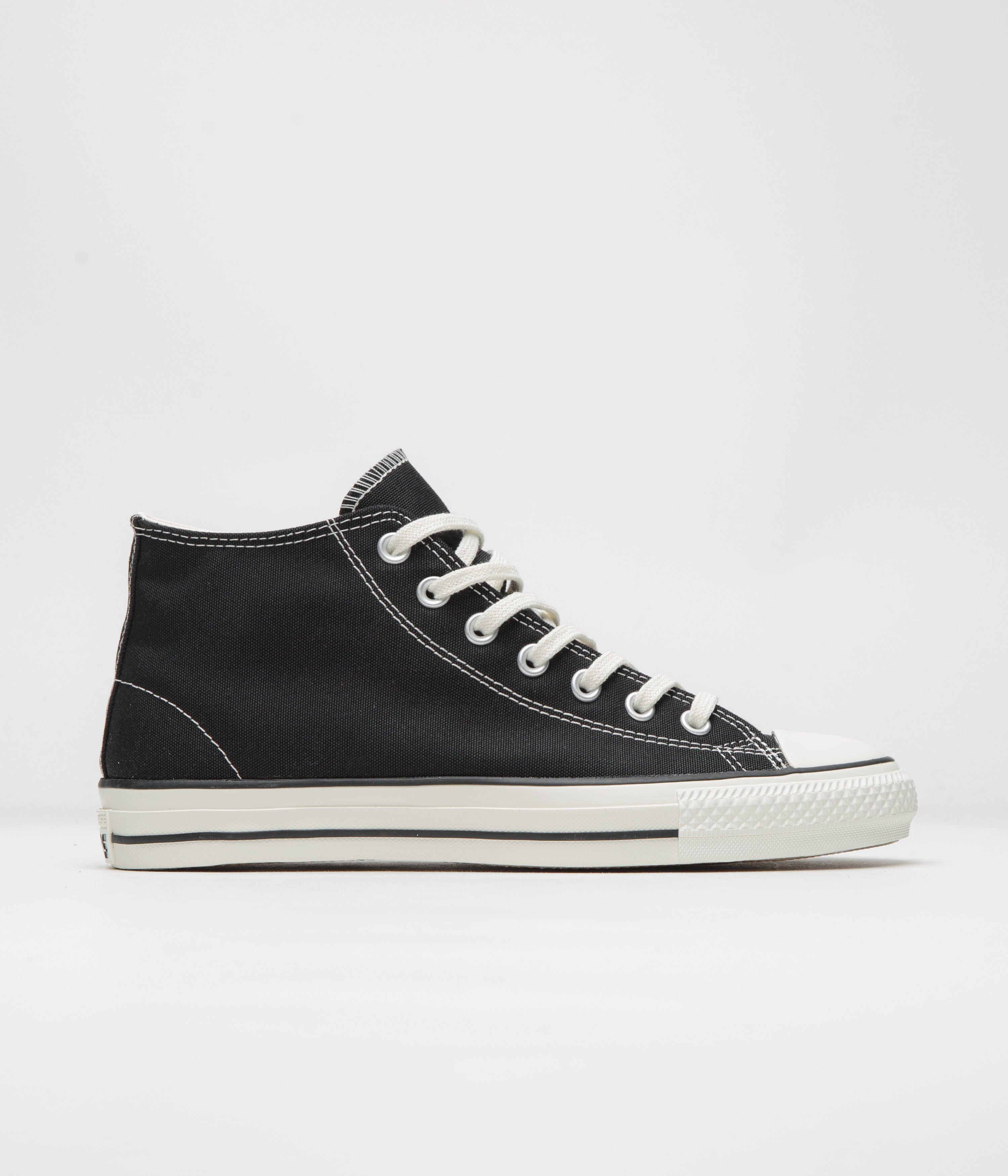 Converse Cons CTAS Pro Mid Cut Off Shoes - Stunning Black / Egret Combo