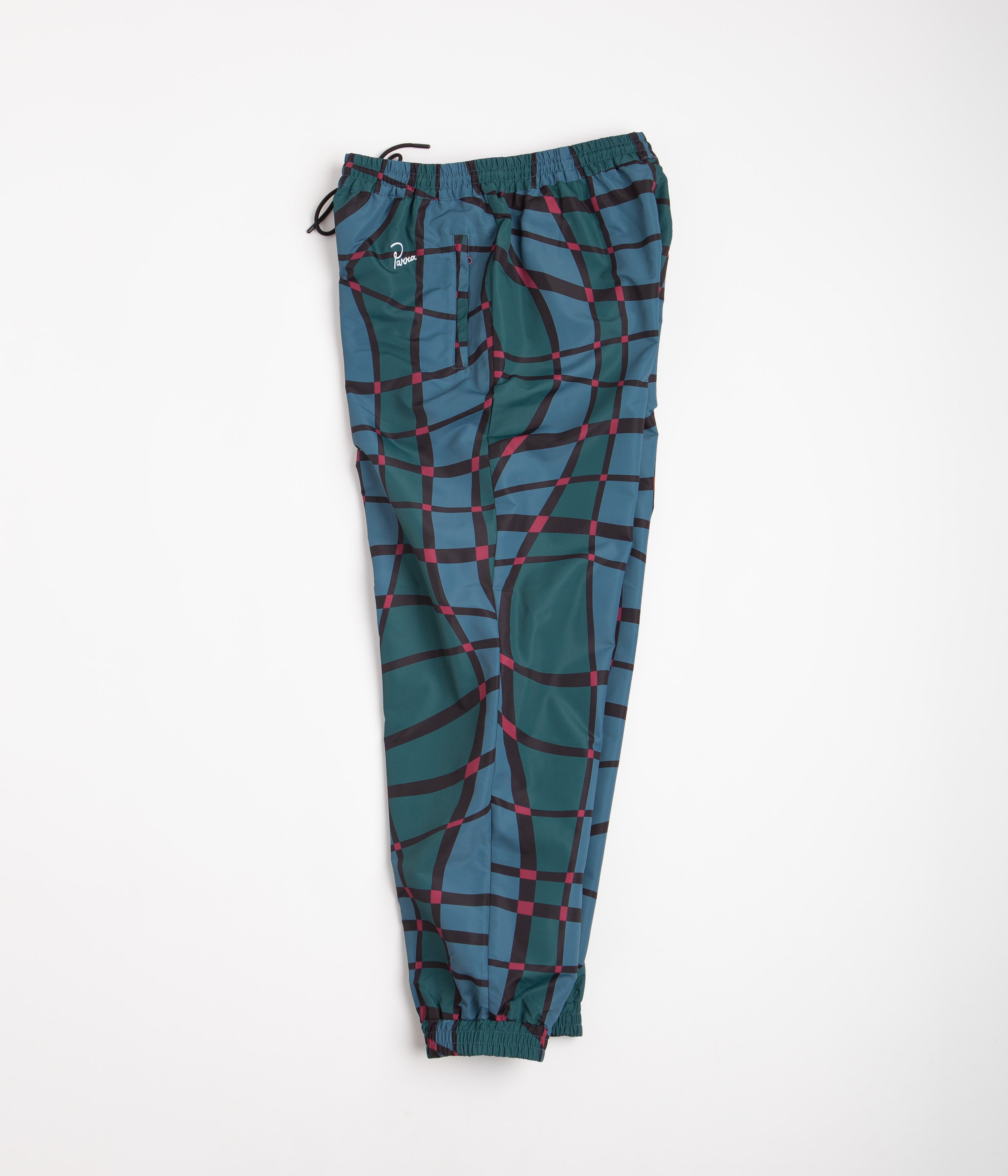 by Parra Multi Check Squared Waves Pattern Track Pants - A Must-Have!