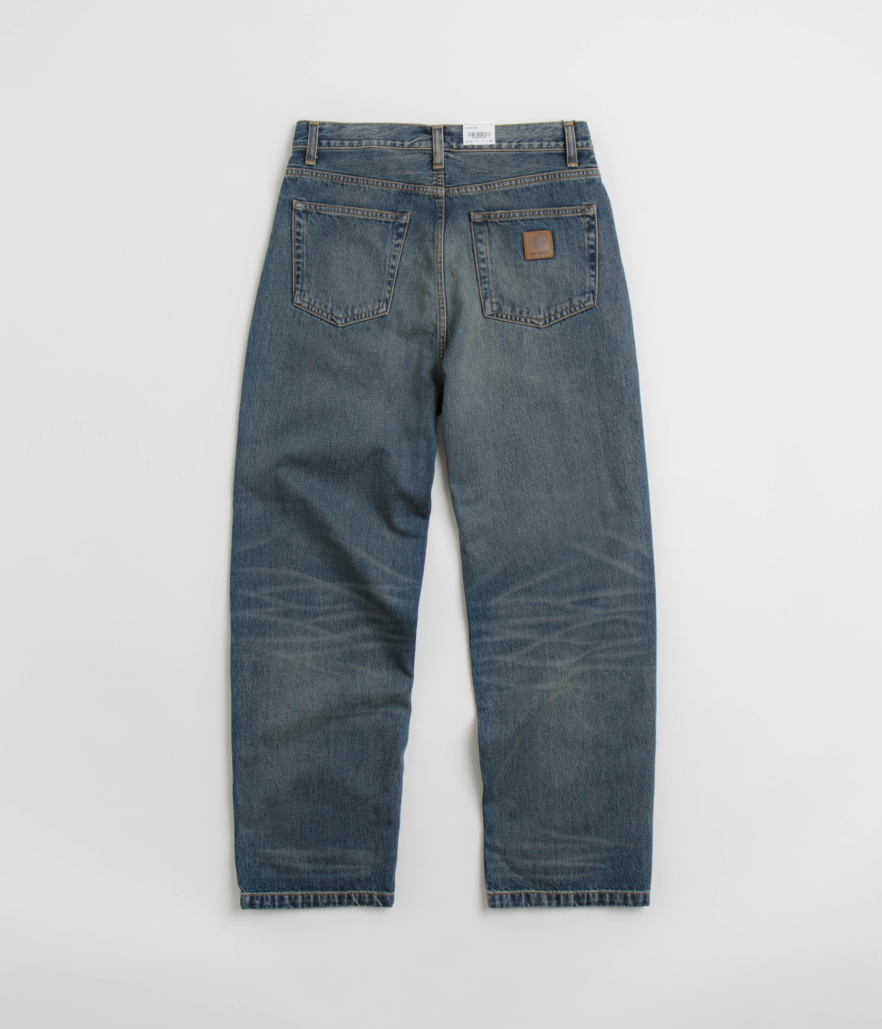 Carhartt Landon Blue Worn Wash Pants - Style with Durability!