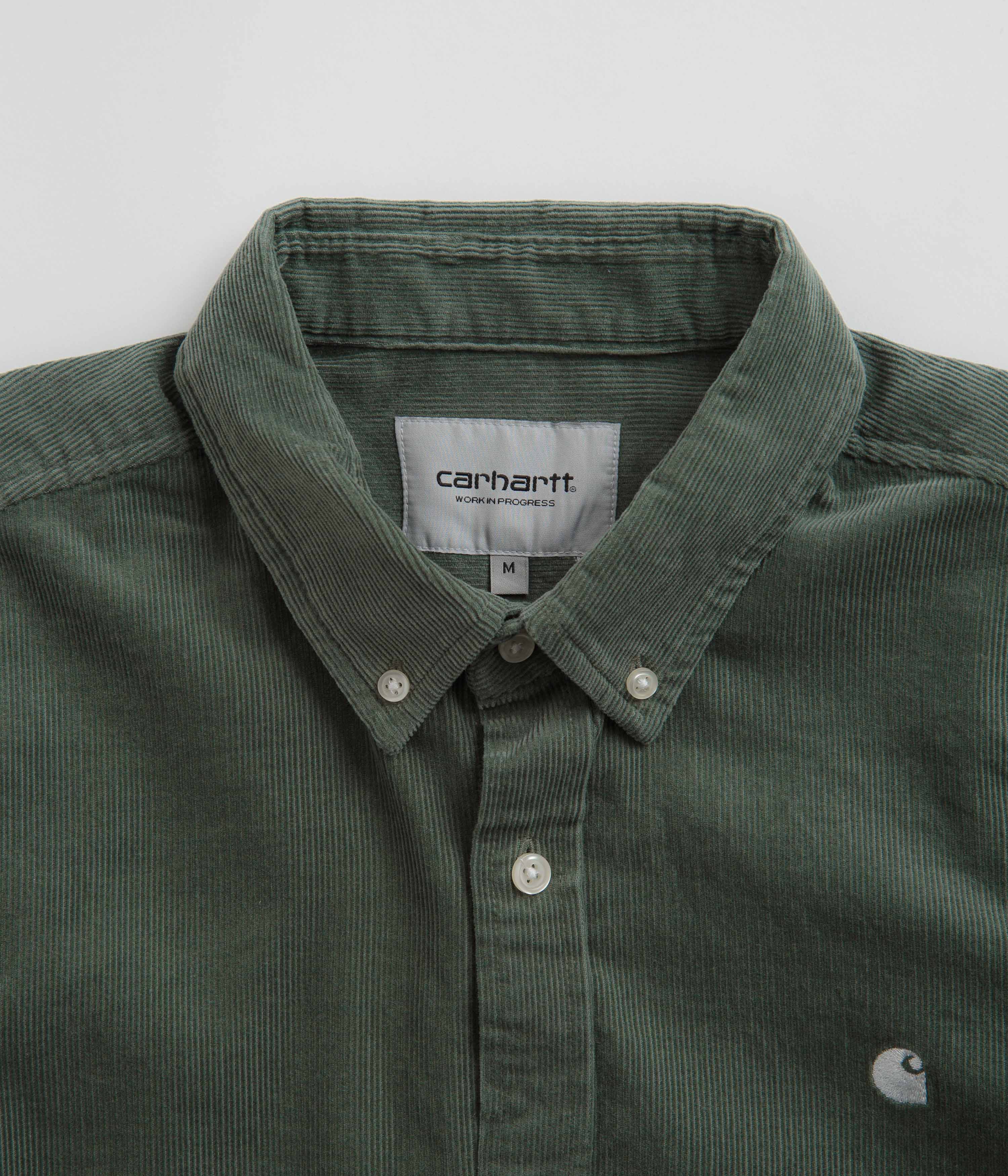 Carhartt Madison Fine Cord Shirt - Park/Wax: A Timeless Classic!