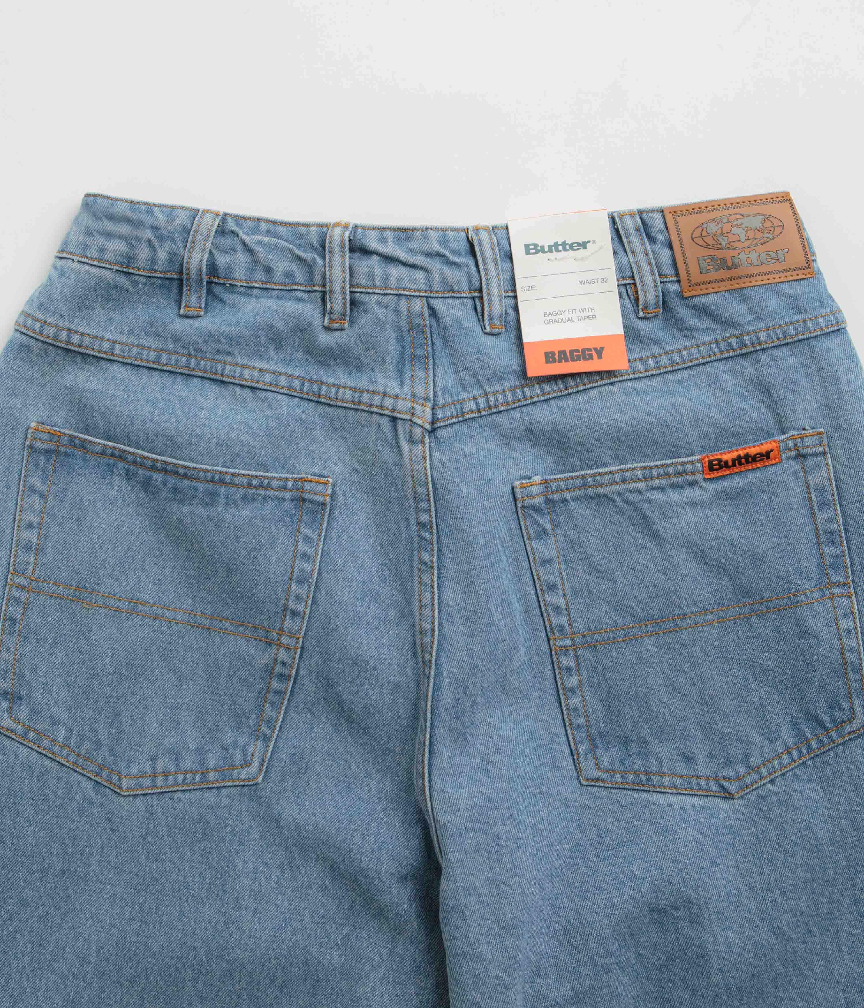 Butter Goods Washed Indigo Baggy Jeans - The Ultimate Fashion Statement