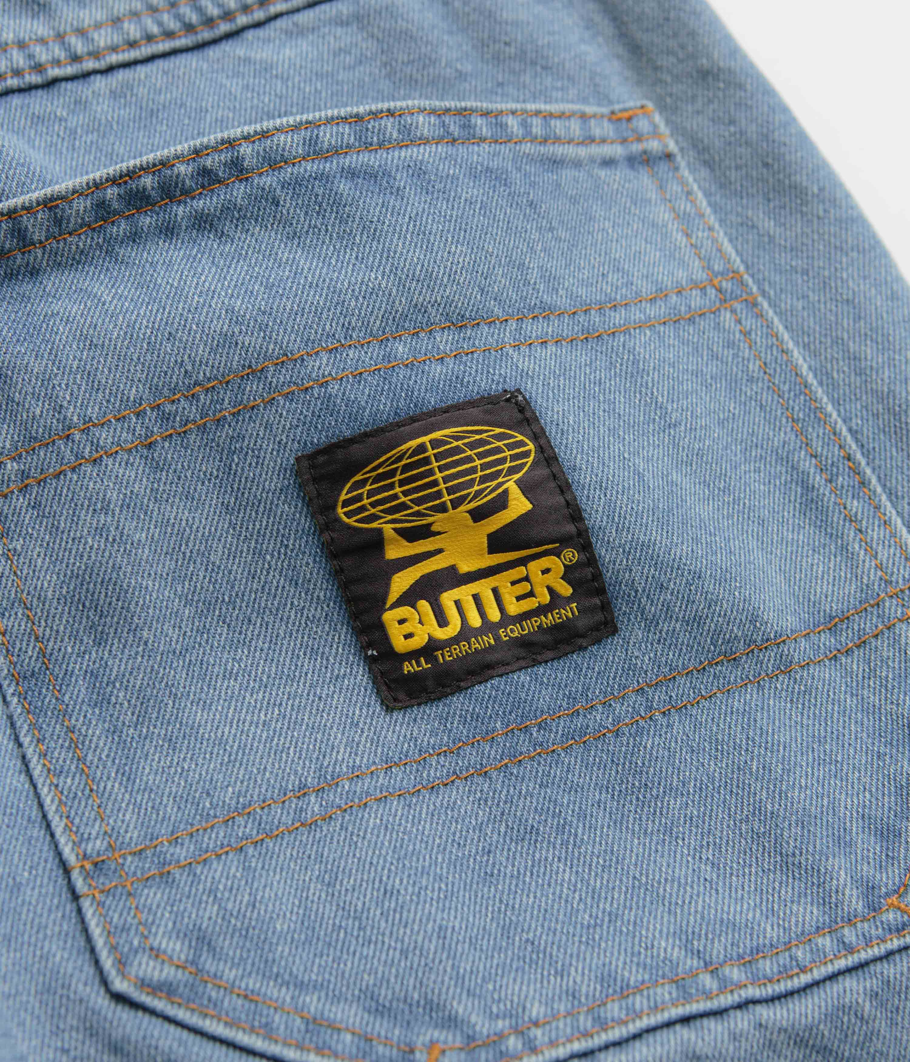 Butter Goods Washed Indigo Patch Pocket Jeans - A Skate-Inspired Fashion Must-Have