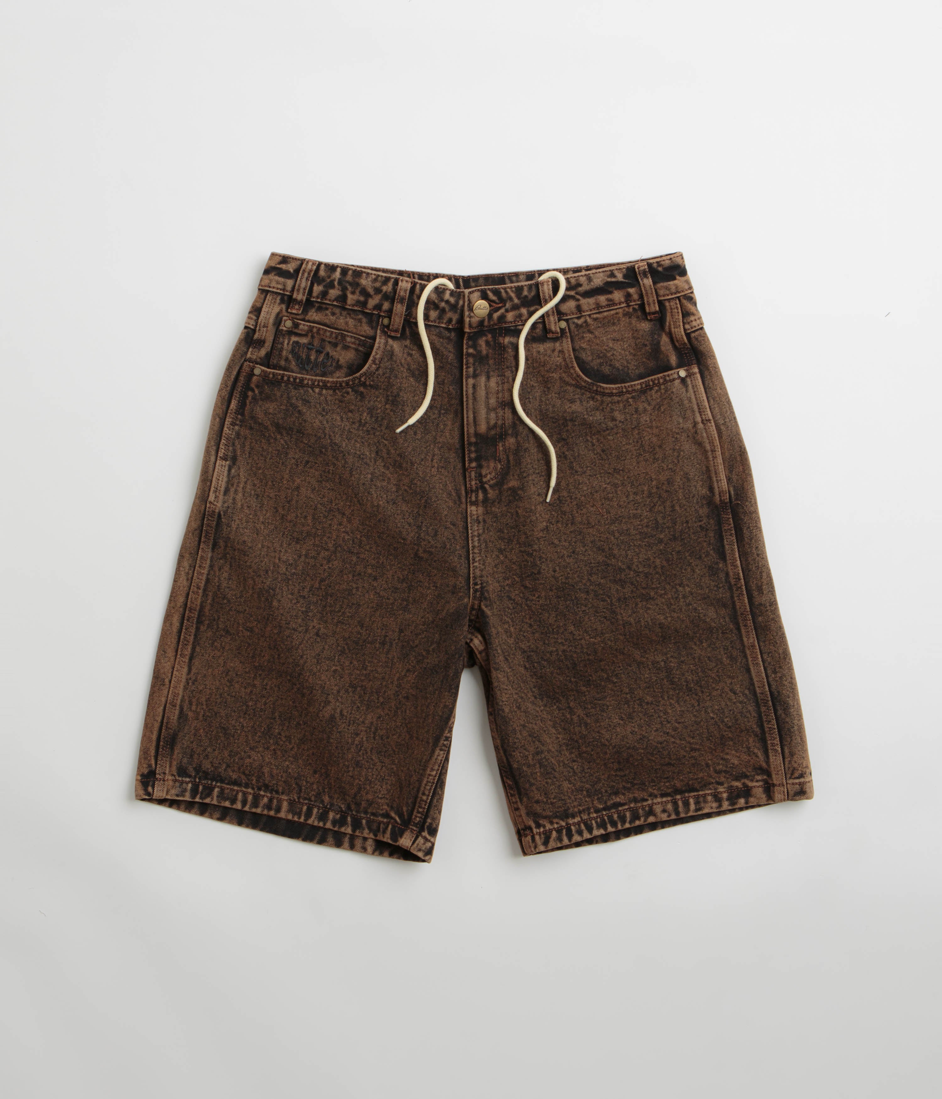 Butter Goods Acid Brown Spider Denim Shorts - A Fashion Sensation!