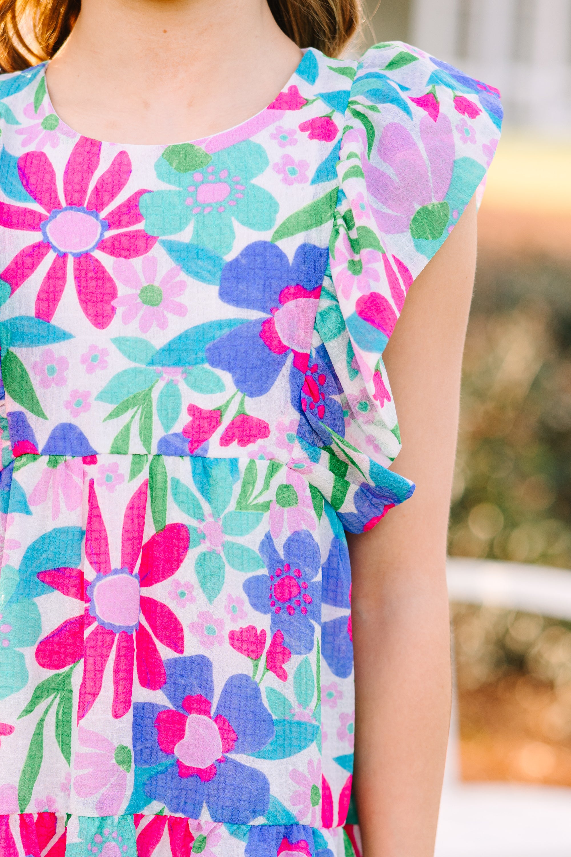 Girls' Pink Floral Dress: Get Ready to Shine!