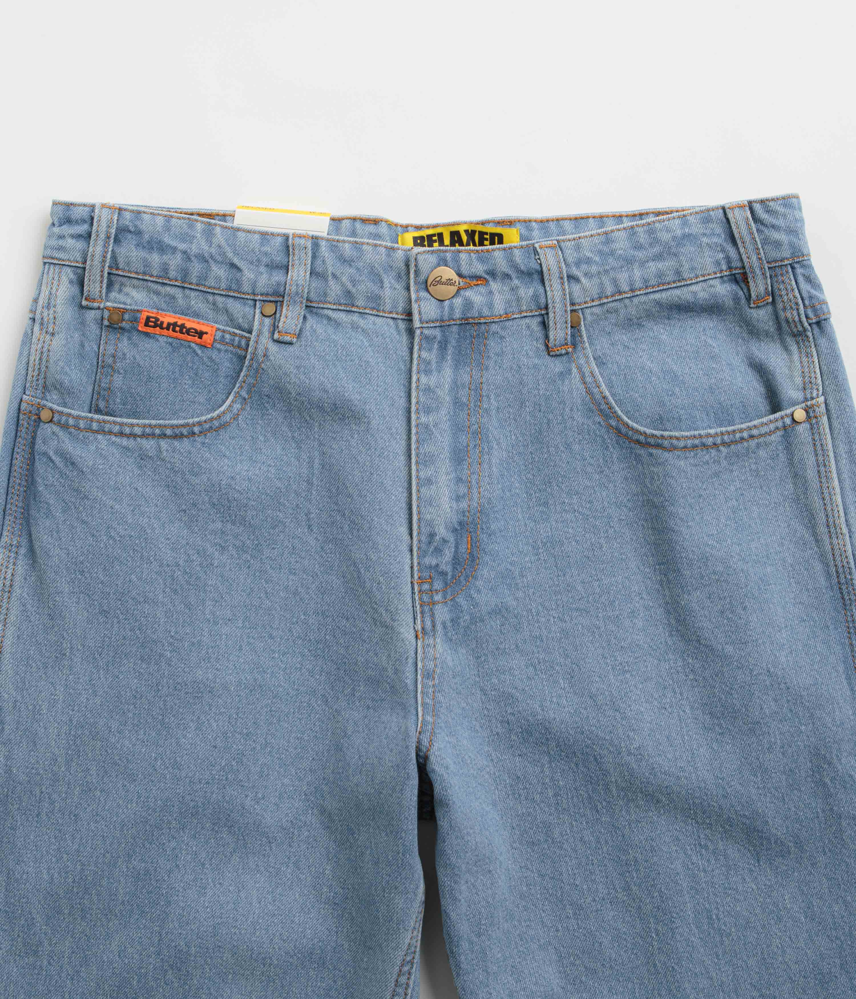 Butter Goods Washed Indigo Relaxed Straight-Leg Jeans - A Must-Have!